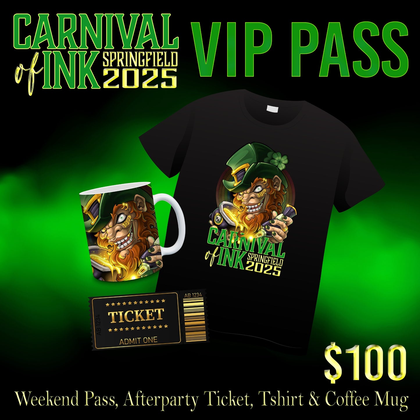 Springfield 2025 VIP Pass - Carnival of Ink Magazine